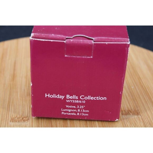 CELEBRATIONS by MIKASA Holiday Bells Collection Votive Candle Holder NIB - Picture 7 of 8